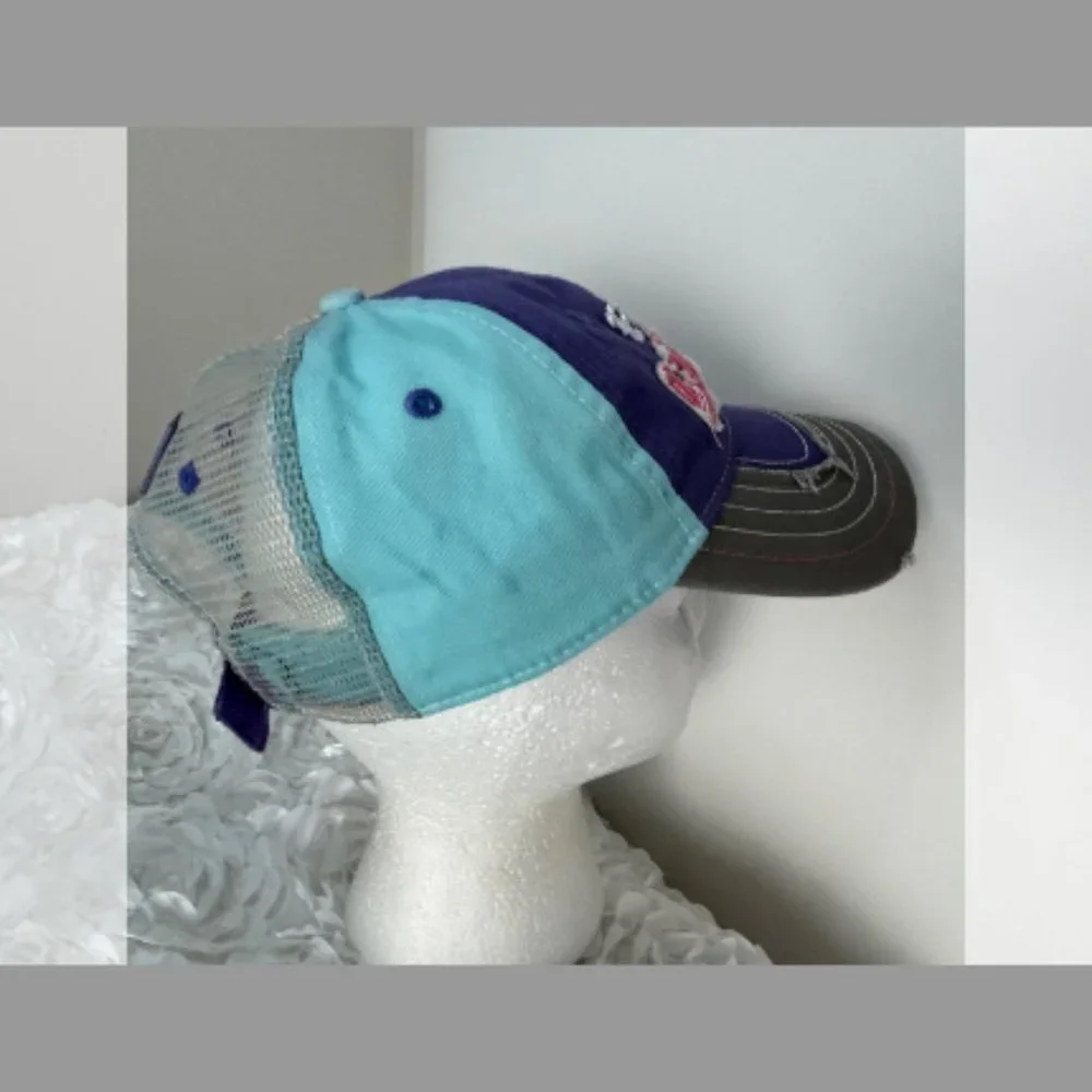 Lakegirl Ballcap Blue/White/Gray/Pink 